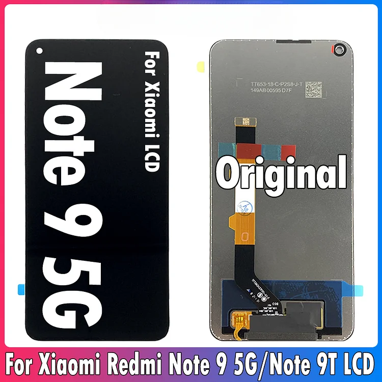 6.53'' Original For Xiaomi Redmi Note 9T LCD M2007J22G Display Screen Touch Digitizer Assembly Screen For Redmi Note 9 5G LCD