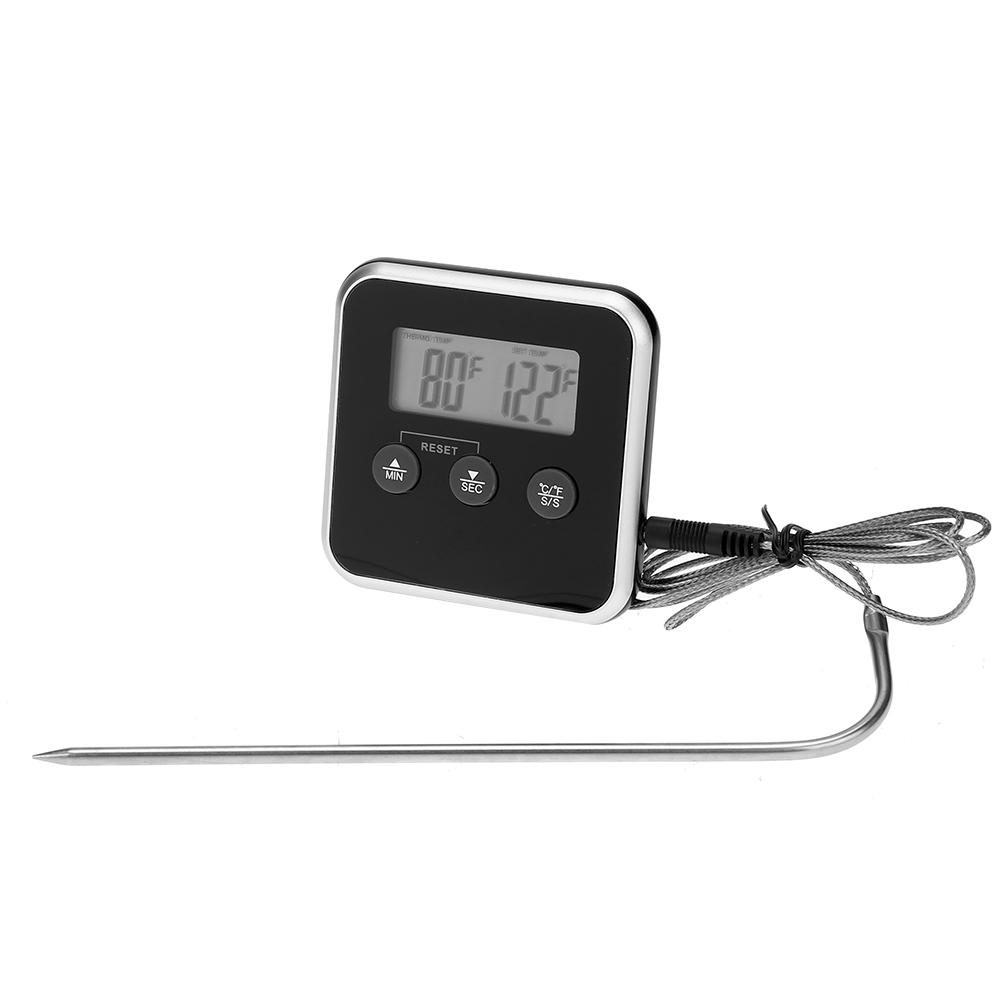 Electronic LCD Food Thermometer BBQ Probe Temperature Alarm Cooking Timer, 501 Original
Electronic LCD Food Thermometer BBQ Probe Temperature Alarm Cooking Timer, 501 Original