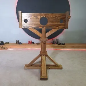 pornhint Pornhint BDSM Neck and Wrists Pillory/Stockade