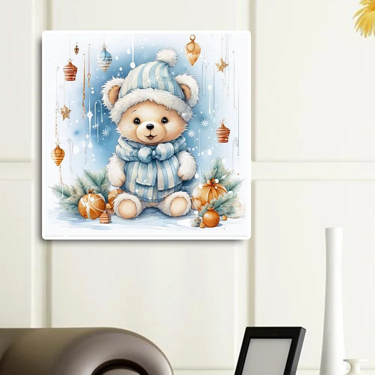 Christmas Bear - Full Round - Diamond Painting (30*30cm)