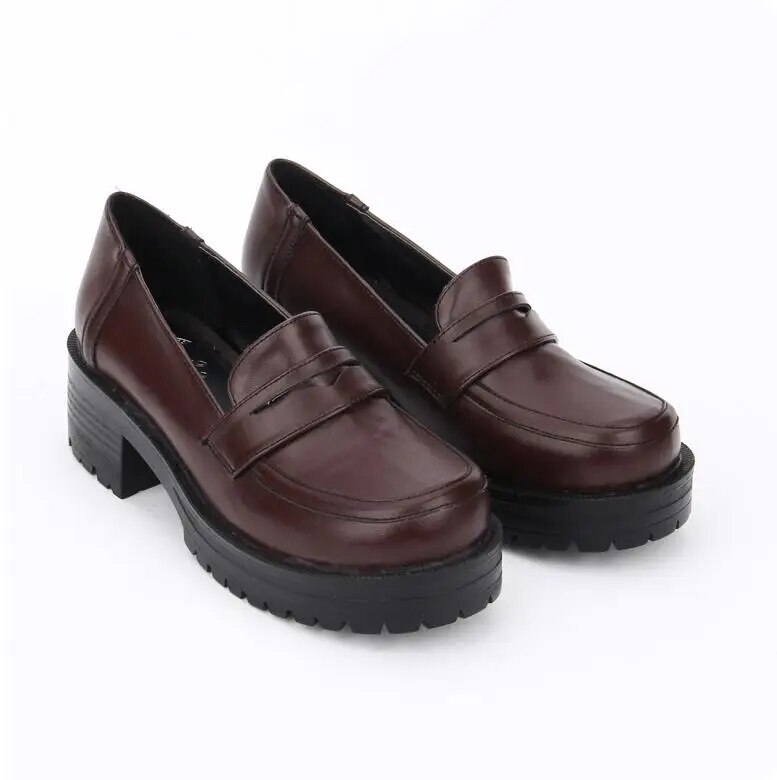 VCshoes Japan Style Woman Mori Girl Lolita Cosplay Shoes Lady Mid Heels Pumps Women Student Dress Party Shoes 5cm 35-39