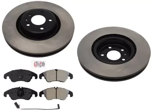 Dronehint Front Carbon Disc Brake Rotors Pads For 345MM TRW Calipers Audi A6 Quattro 16-18 (For: Audi Sport) Parts