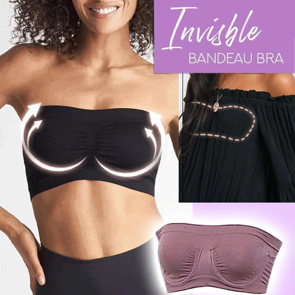 Supportive Bandeau Bra - Buy 3 Free Shipping