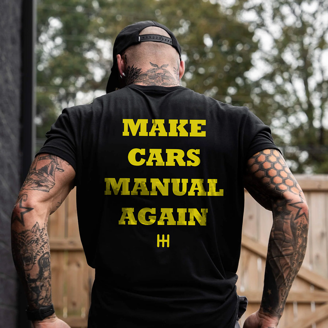 Make Cars Manual Again T-shirts - Devcarry