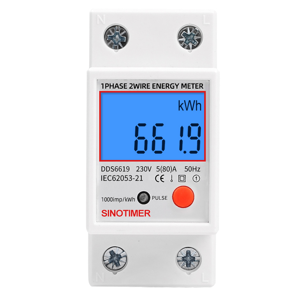 Single Phase Digital LCD Kwh Wattmeter Power Consumption Electric Din Rail, 501 Original
Single Phase Digital LCD Kwh Wattmeter Power Consumption Electric Din Rail, 501 Original