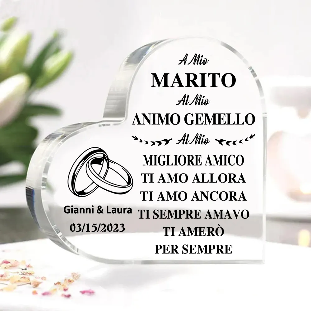 Regalo Acrilico Personalizzato Per Marito - Idea Regalo Originale - Foto 9