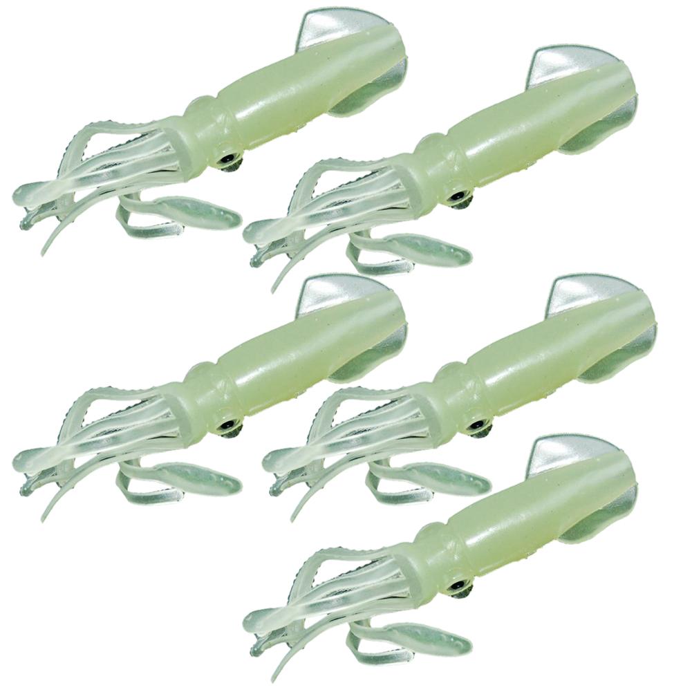 5Pcs 4.3 inch Glow Luminous Soft Squid Octopus Skirts Fishing Lure Baits, 501 Original
5Pcs 4.3 inch Glow Luminous Soft Squid Octopus Skirts Fishing Lure Baits, 501 Original