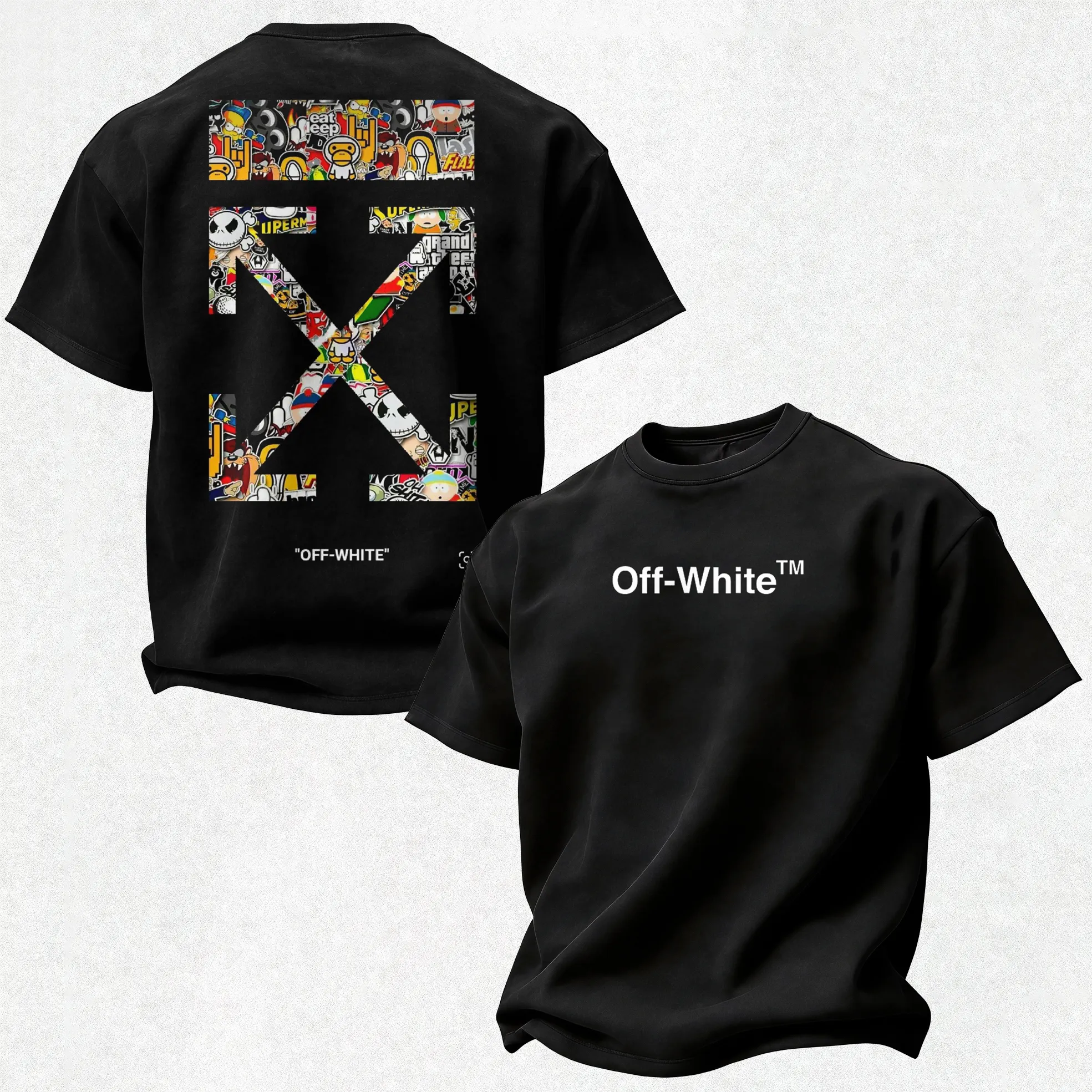 Off-White Printed Oversized Unisex T-shirt