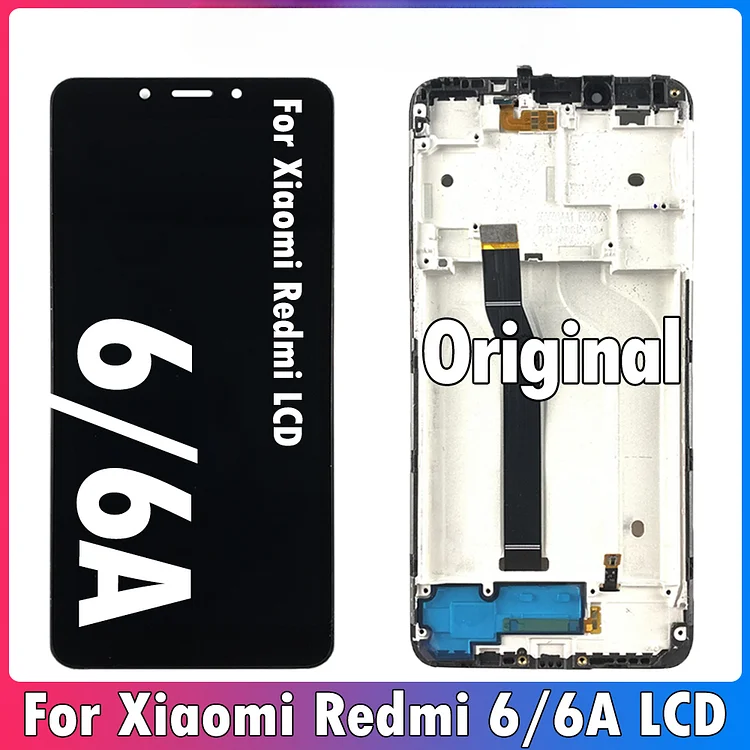 5.45" Original For Xiaomi Redmi 6 LCD Display Touch Screen For Redmi 6A M1804C3DG Display Assembly Replacement Parts With Frame