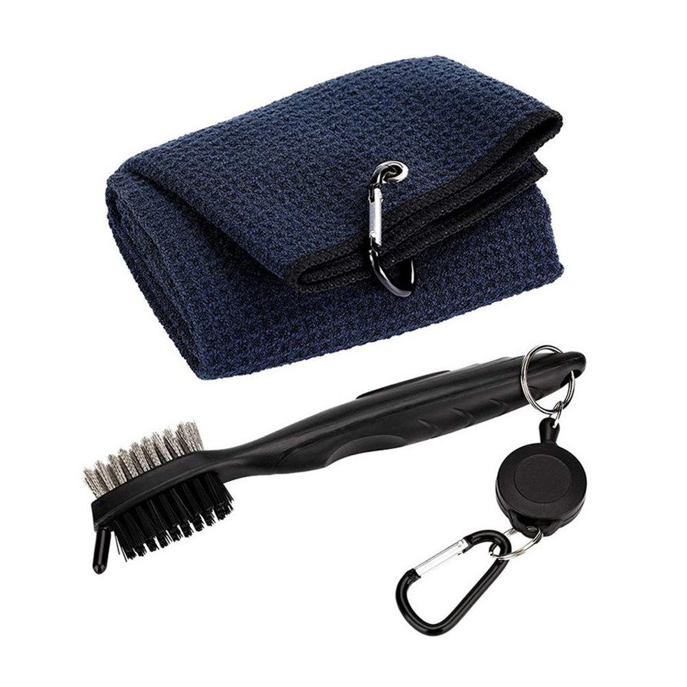Golf Club Brush Towel Cleaner Kit 2 Sided Putter Wedge Ball Groove Cleaning, Black, 501 Original
Golf Club Brush Towel Cleaner Kit 2 Sided Putter Wedge Ball Groove Cleaning, Black, 501 Original