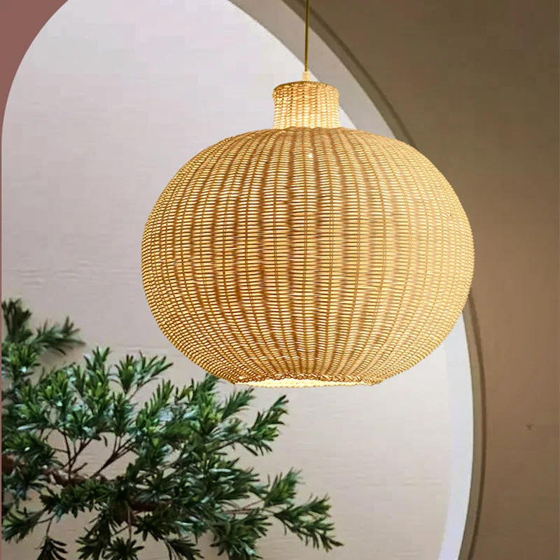Hand-woven Rattan Pendant Lamp For Living Room