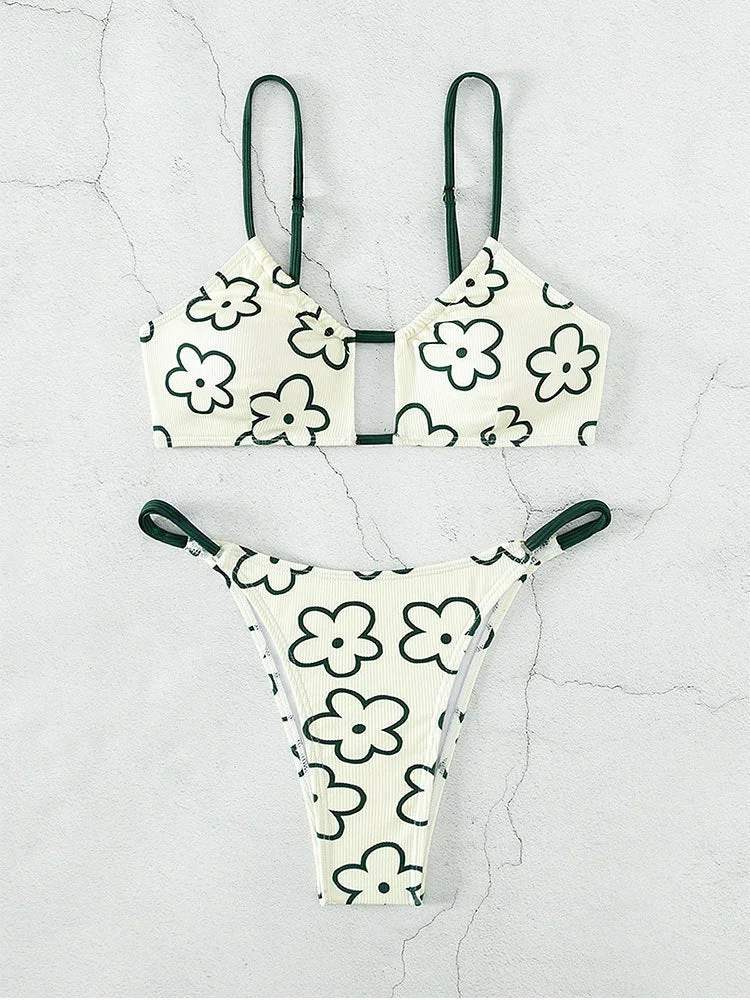 Sexy Floral Beach Bikini