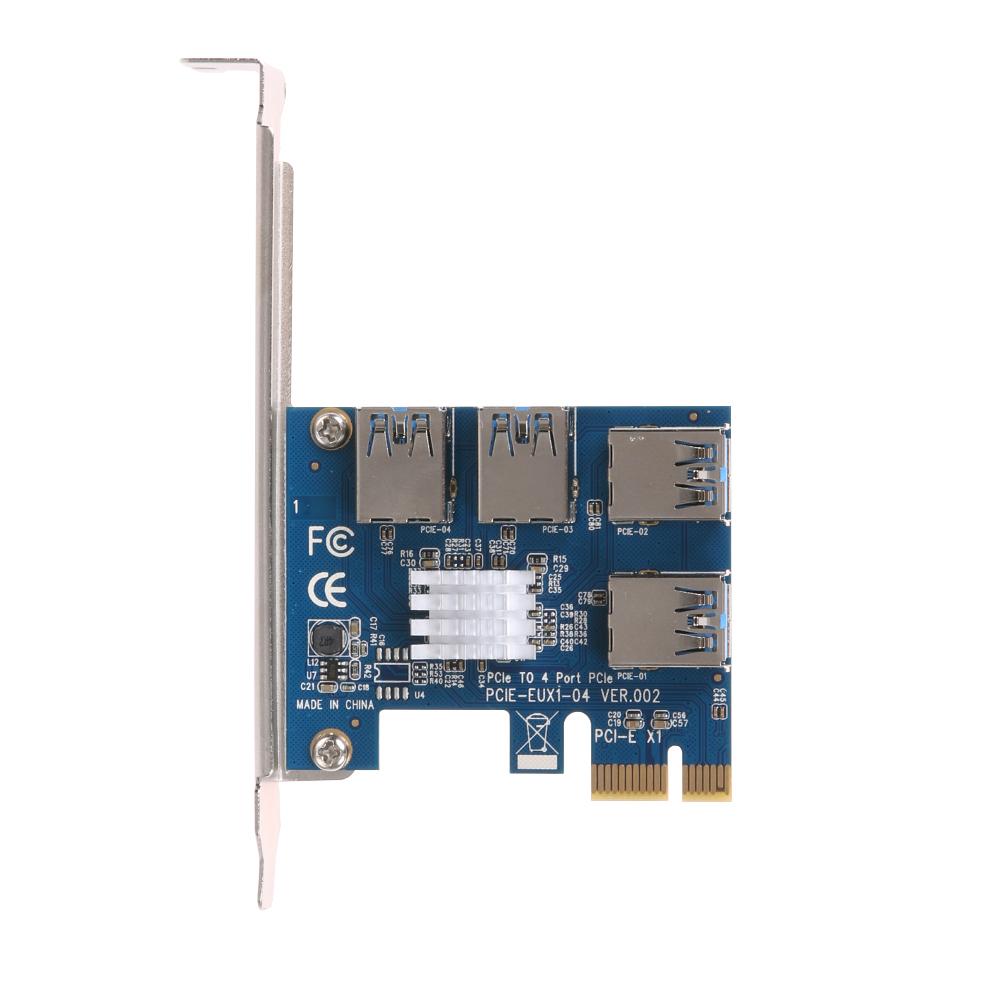 4 Slots PCI-E 1 To 4 PCI Express 16X Slot External Riser Card Adapter, 501 Original
4 Slots PCI-E 1 To 4 PCI Express 16X Slot External Riser Card Adapter, 501 Original