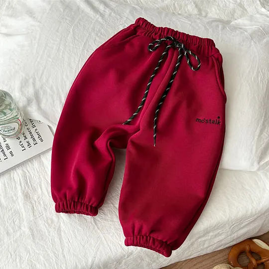 【12M-8Y】Boys Casual Fleece Keep Warm Pants