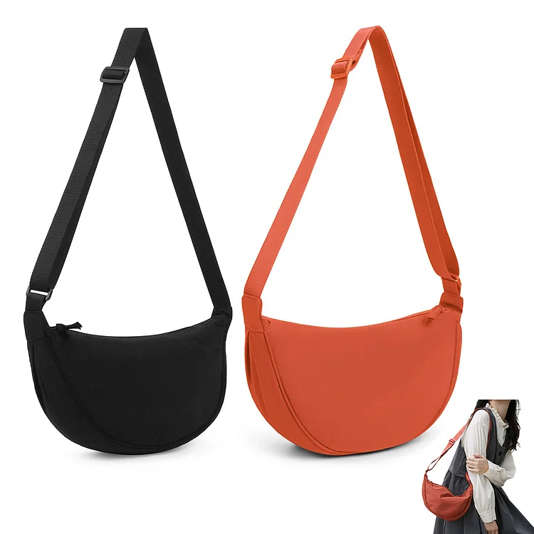Simple Crossbody Bags Fashion Women Dumpling Bags Portable Lightweight for Work