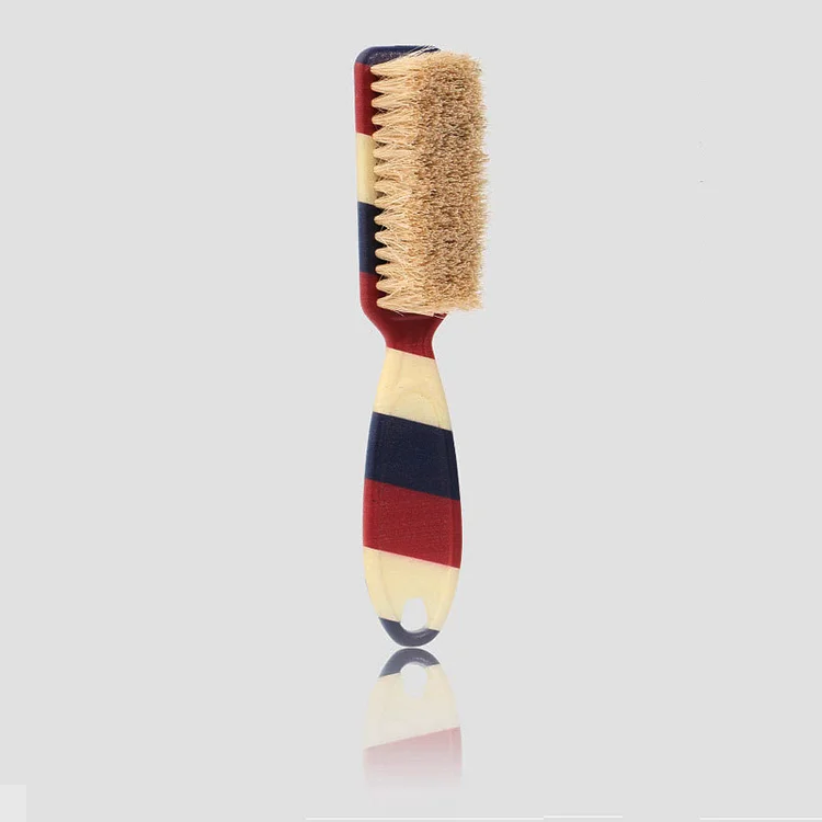 br04- High Quality Salon Tool Wooden Handle Soft Nylon Household Hair Neck Cleaning Brush 