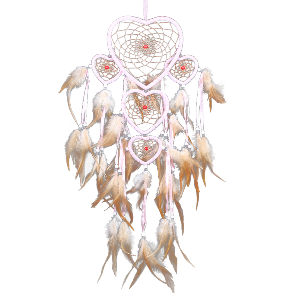 Five-rings Hearts Dream Catcher Wall Hanging Home Car Decor Craft Pink, 501 Original
Five-rings Hearts Dream Catcher Wall Hanging Home Car Decor Craft Pink, 501 Original