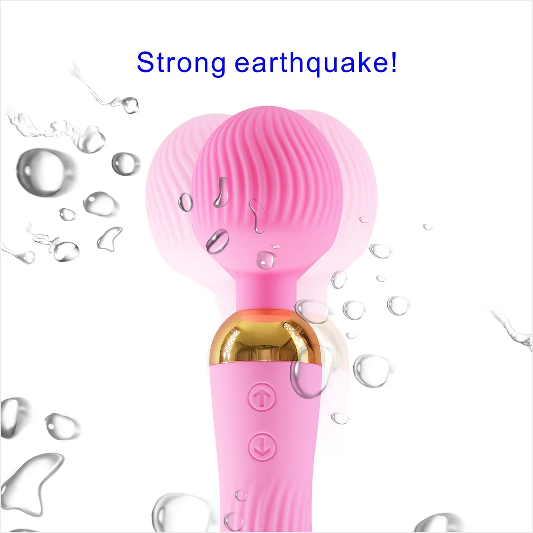 Magnetic Double Vibrator - Rose Toy