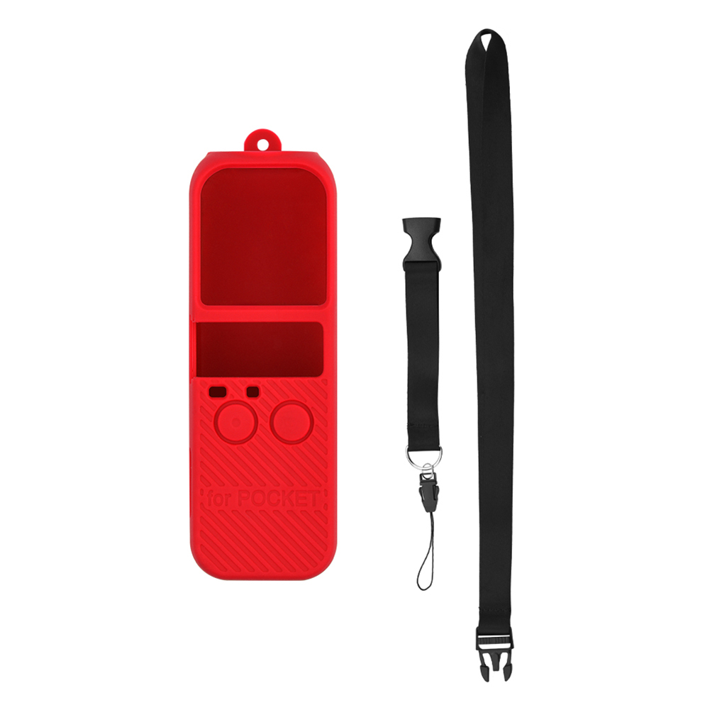 Silicone Case Cover + Neck Hand Strap for DJI Pocket 2 Accessories, Red, 501 Original
Silicone Case Cover + Neck Hand Strap for DJI Pocket 2 Accessories, Red, 501 Original