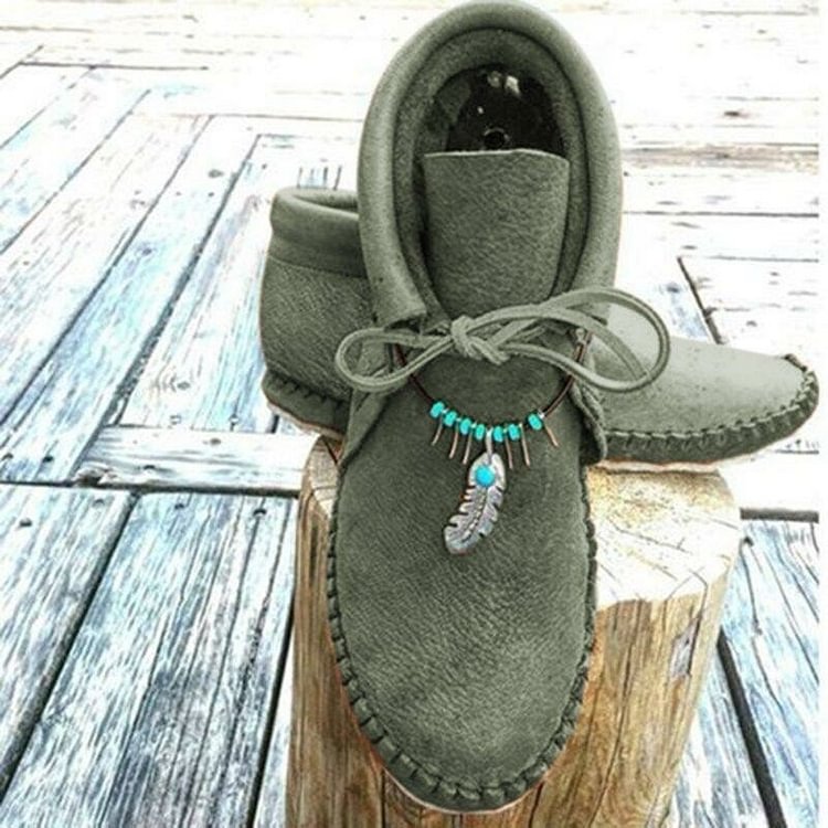 Women's Flat Heel Ankle Boots