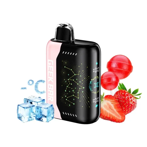 Strawberry B Pop GEEK BAR Pulse X 25K Disposable Vape Best Vape