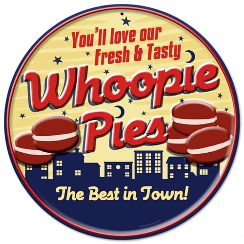 Food- Round Shape Tin Signs/Wooden Signs - 30*30CM