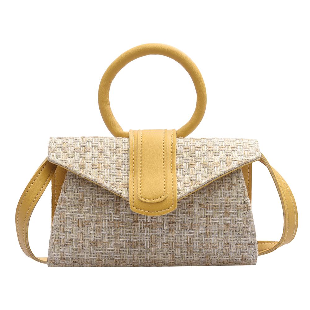 PU Cotton Thread Handbag Women Knit Bag Crossbody Shoulder Bags -Yellow, 501 Original
PU Cotton Thread Handbag Women Knit Bag Crossbody Shoulder Bags -Yellow, 501 Original
