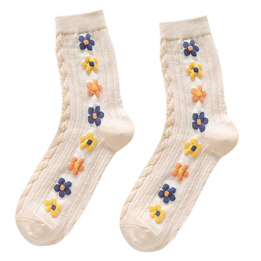 Vintage Flower Print Women Socks Elastic Autumn Warm Cotton Pile Heap Socks, 501 Original
Vintage Flower Print Women Socks Elastic Autumn Warm Cotton Pile Heap Socks, 501 Original