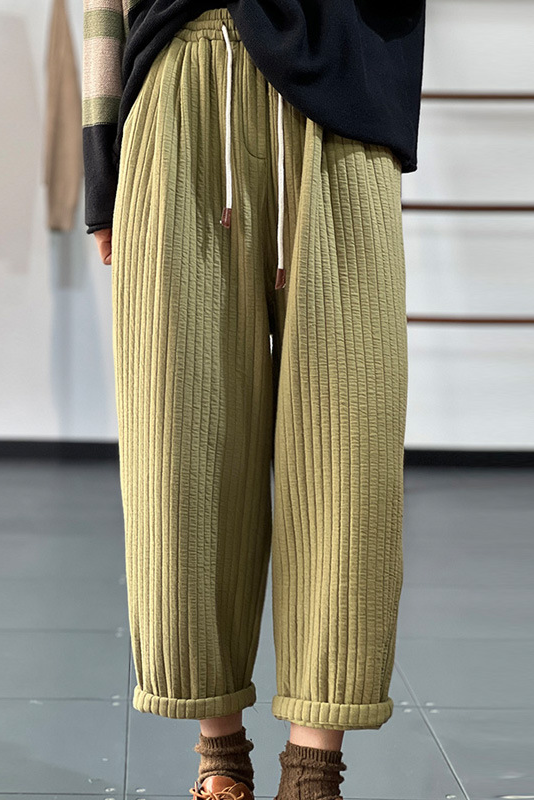 Winter Simple Casual Warm Pants Harem Cotton Pants