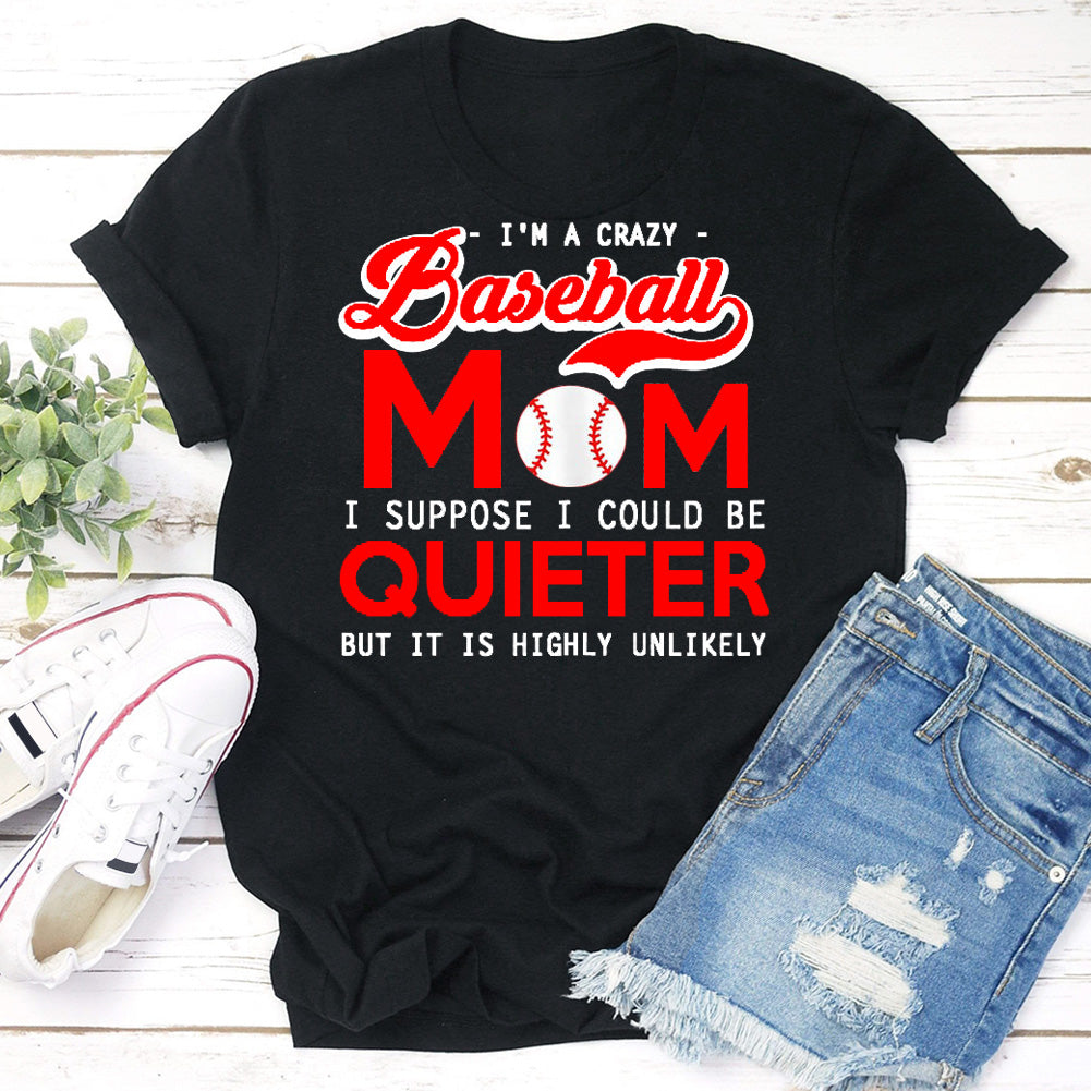 Baseball Mom T-shirt Tee -06471-Guru-buzz