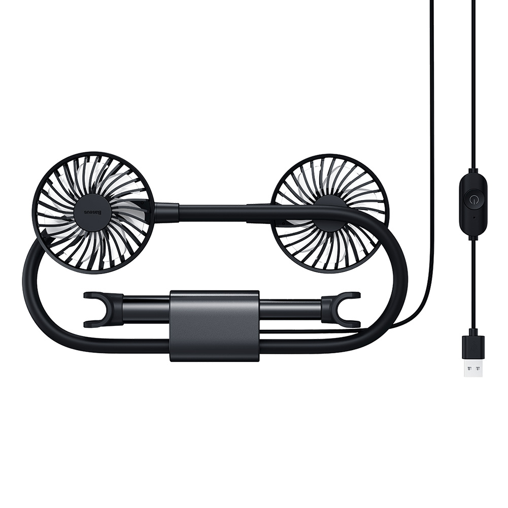 Baseus Dual Head Car Fan 5V USB Adjustable 2 Speed Headrest Fan for Vehicle, 501 Original
Baseus Dual Head Car Fan 5V USB Adjustable 2 Speed Headrest Fan for Vehicle, 501 Original