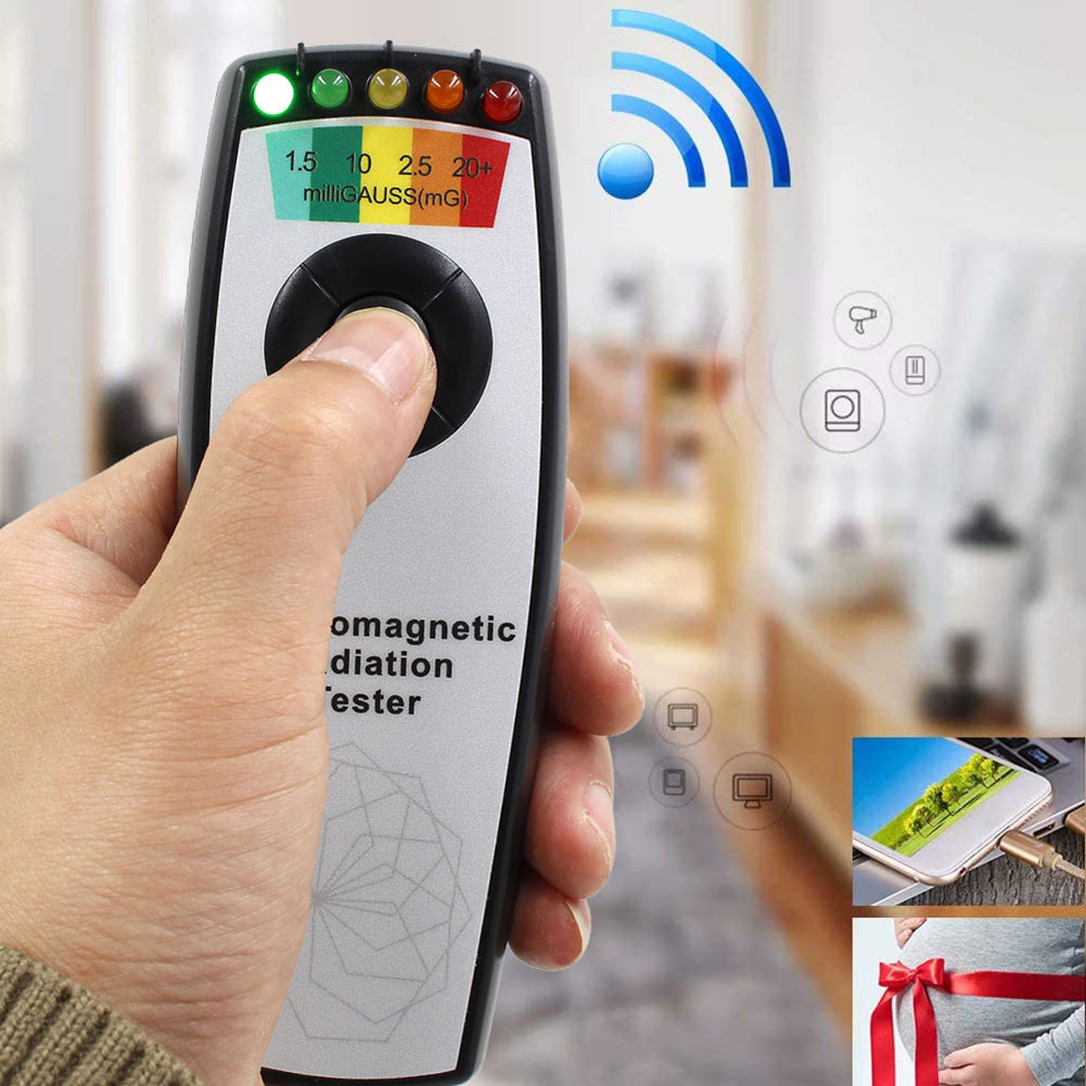5 LED Electromagnetic Field Radiation EMF Gauss Meter for Ghost Hunting, Black, 501 Original
5 LED Electromagnetic Field Radiation EMF Gauss Meter for Ghost Hunting, Black, 501 Original