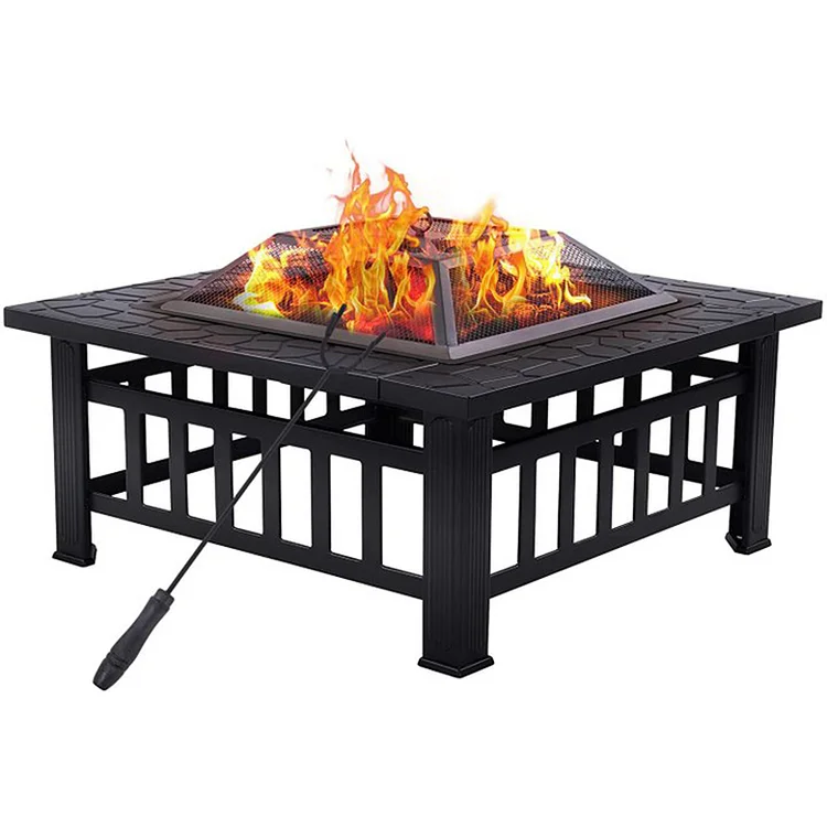GRAND PATIO 32 inch Outdoor Fire Pit,Bonfire Wood Burning Fire Pit for Outside