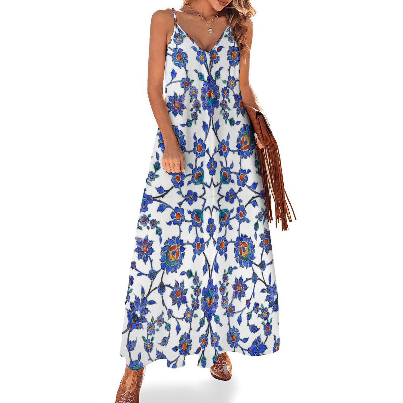 sachin and babi light blue dress Long Sleeve Crewneck Dress | TERNE