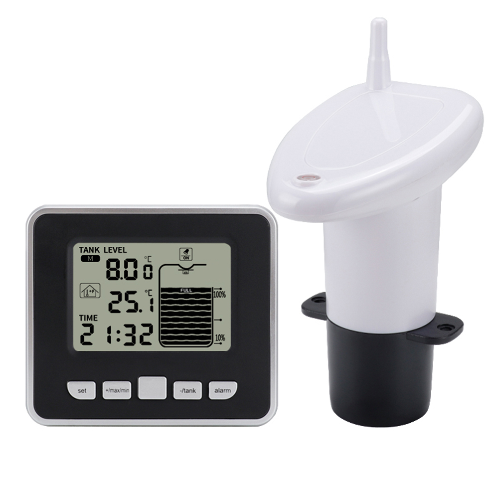 Ultrasonic Water Tank Level Meter Sensor w/Time Alarm Transmitter Receiver, 501 Original
Ultrasonic Water Tank Level Meter Sensor w/Time Alarm Transmitter Receiver, 501 Original