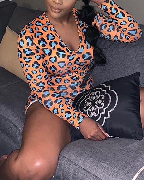 2020 Rompers Women Sleepwear Leopard Print Romper