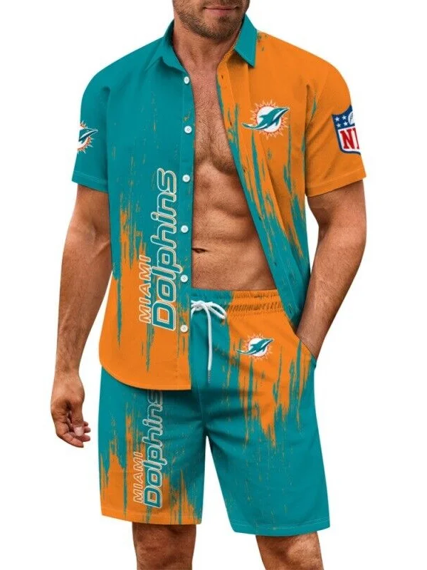 Miami Dolphins
Limited Edition Hawaiian Shirt And Shorts Two-Piece Suits