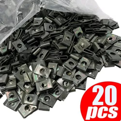 Dronehint Metal U-Type Clips Parts For Car Bumper Fender Trim Panel Fastener Clip Tool Kit (For: Acura) Parts