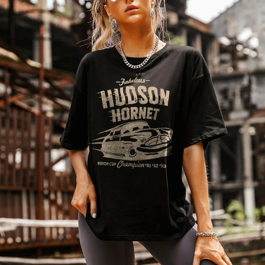 Fabulous Hudson Hornet Printed Women's T-shirt - Devcarry