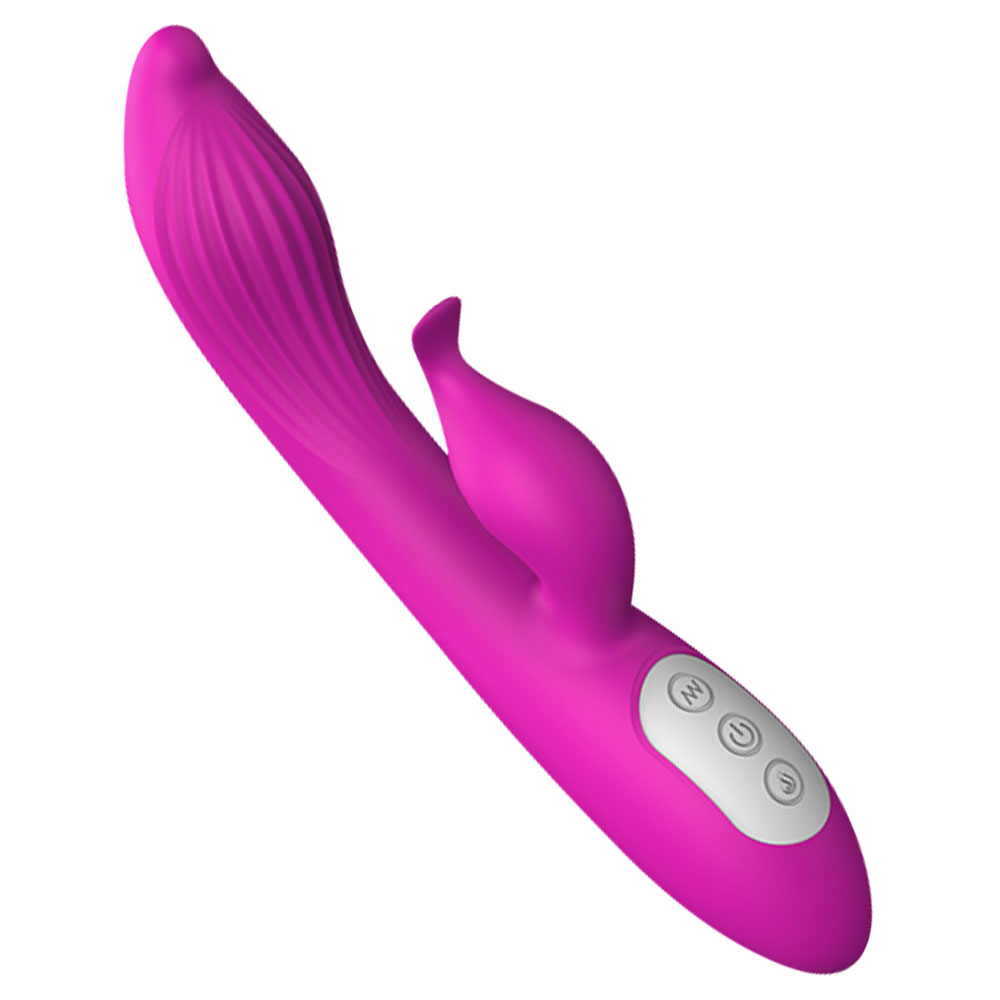Subscriber Exclusive — Rabbit Dildo Vibrator G Spot Massager Clitoral Stimulator Dildo Vibrator By Rose Toy