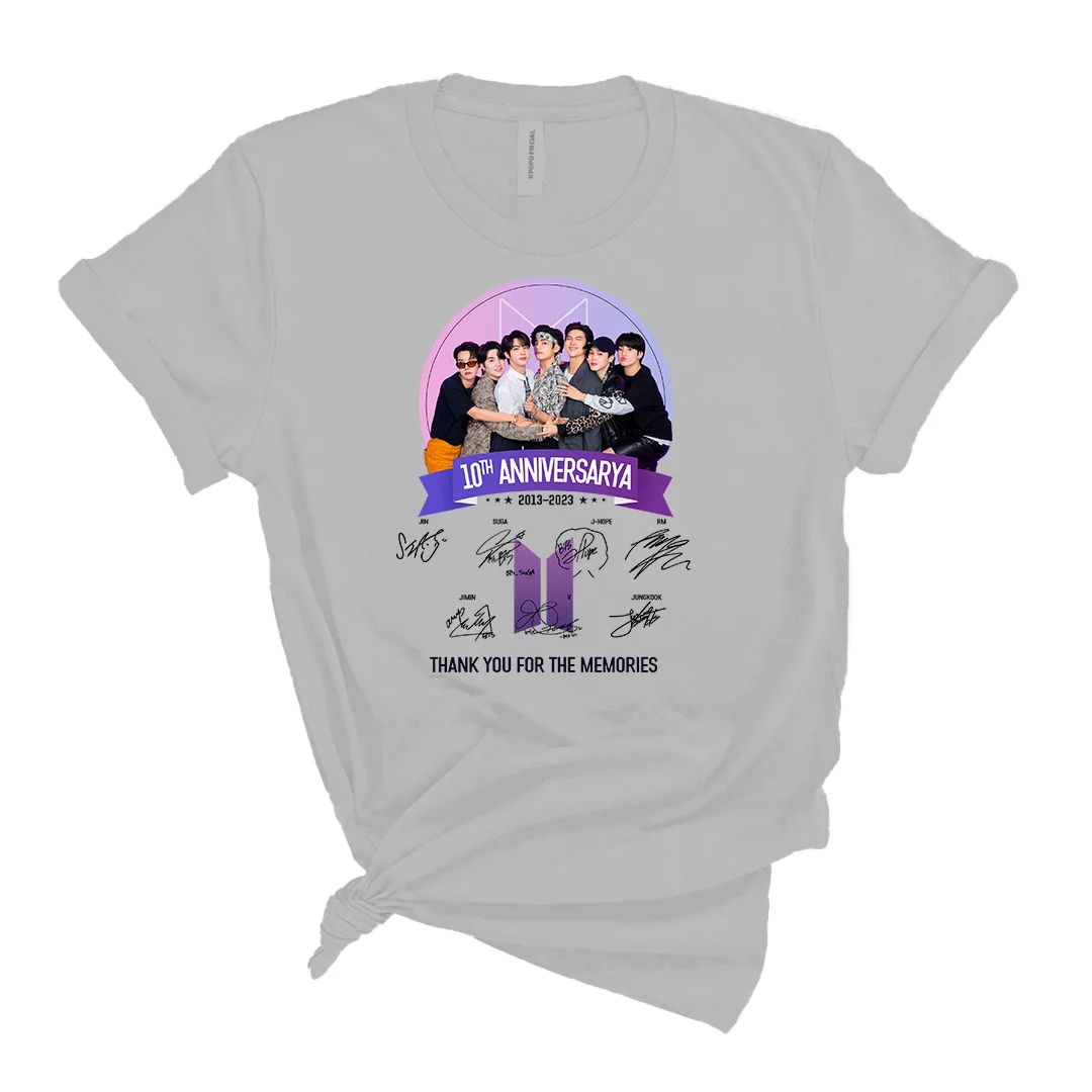 10th anniversary 2013 2023 BTS thank you for the memories t shirt hoodies