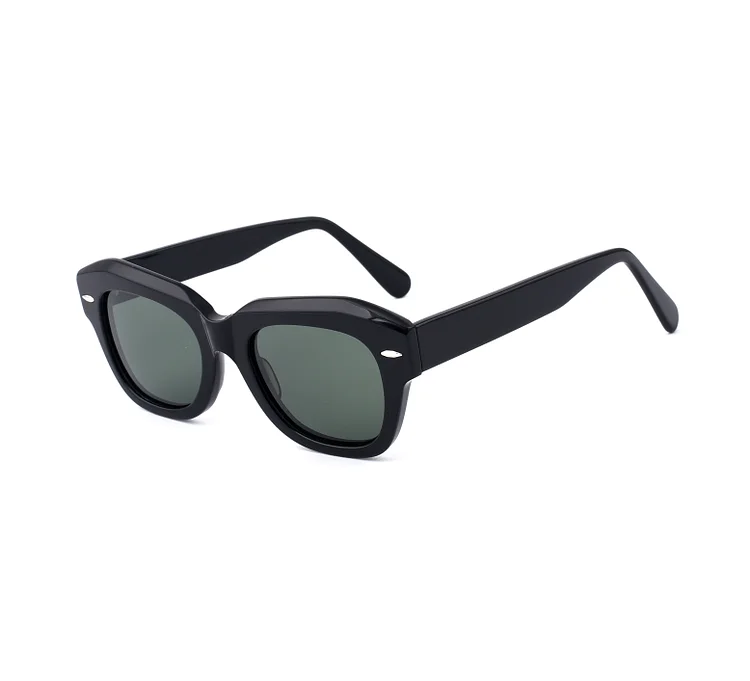Acetate temples polarized luxury brand big frame sunglasses