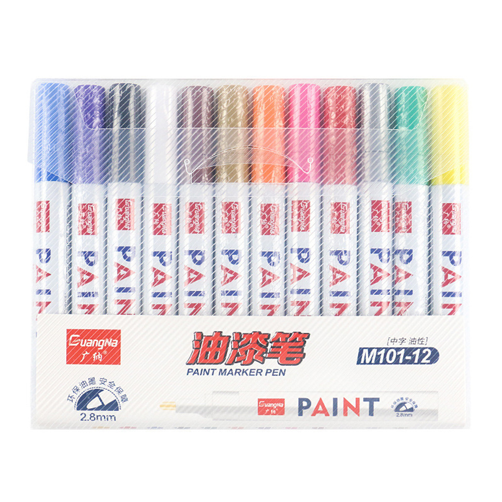 12 Colors Waterproof Car Tire Tread Rubber Metal Fast Dry Paint Marker Pen, 501 Original
12 Colors Waterproof Car Tire Tread Rubber Metal Fast Dry Paint Marker Pen, 501 Original