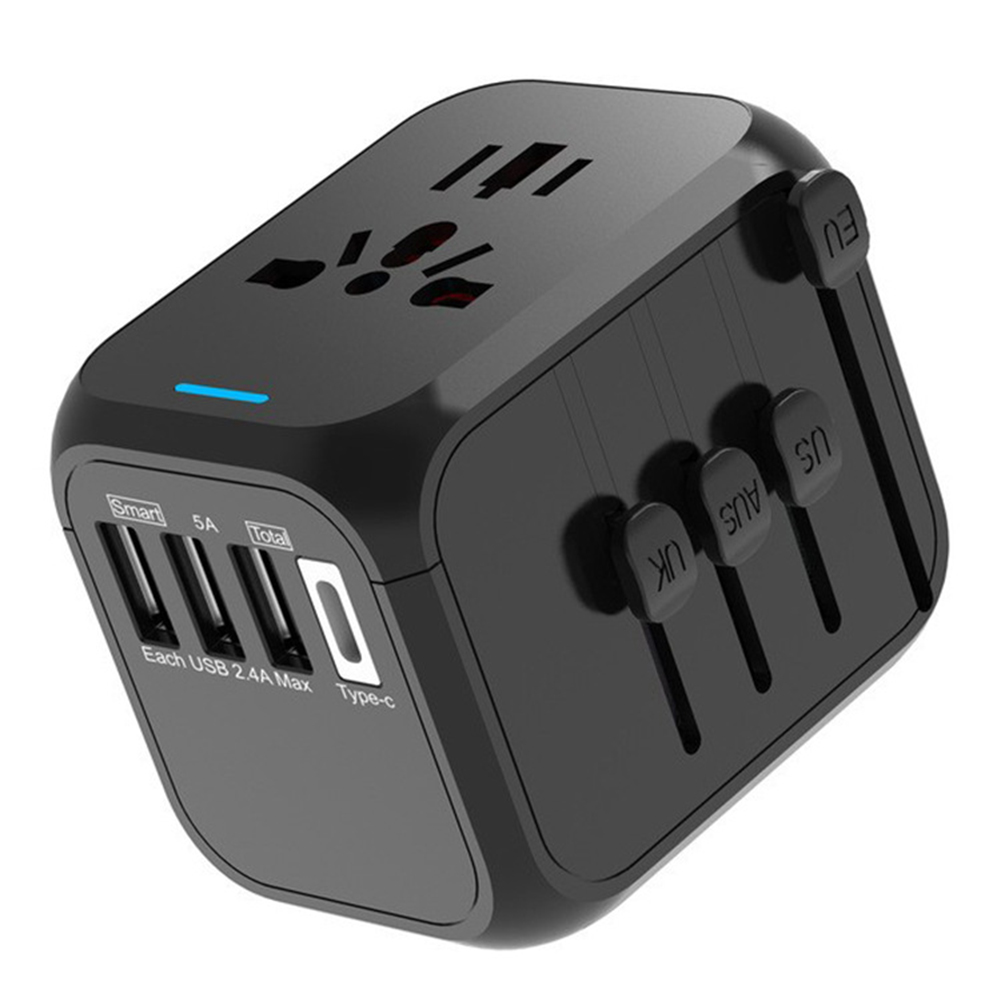 Universal Travel Plug Adapter 3USB Type C Socket Wall Charger UK/EU/AU/US, 501 Original
Universal Travel Plug Adapter 3USB Type C Socket Wall Charger UK/EU/AU/US, 501 Original
