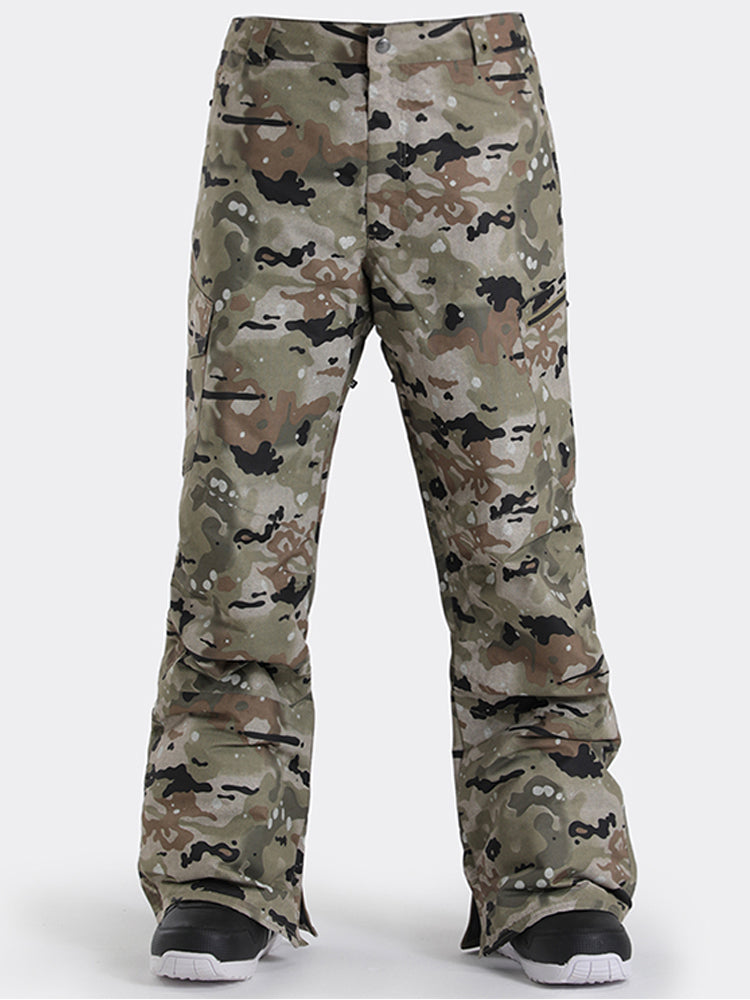 Skiiworld Men's Windproof Waterproof Camo Ski Pants Snowboard Pants