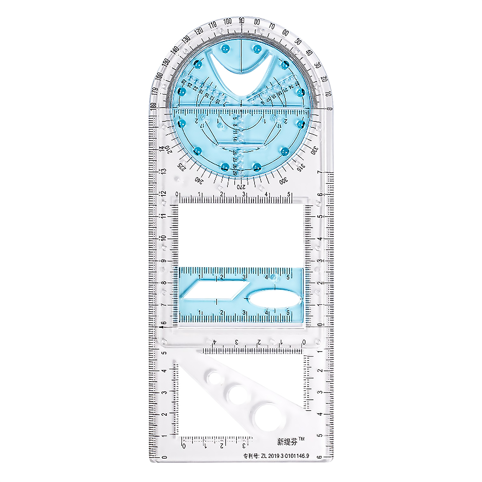 Multifunctional Geometric Ruler Drawing Template Measuring Draft Rulers, 501 Original
Multifunctional Geometric Ruler Drawing Template Measuring Draft Rulers, 501 Original