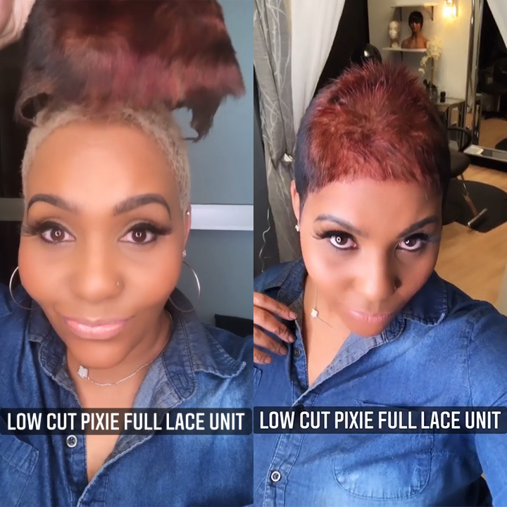 Zaesvini Hair®| LOW CUT PIXIE FULL LACE UNTI Zaesvini