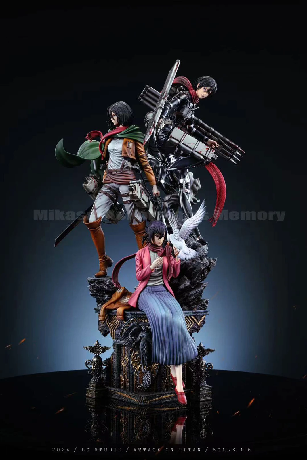 MICAO 版画　ミカオ 1/6 Scale Mikasa Ackerman's Memories - Attack On Titan Resin