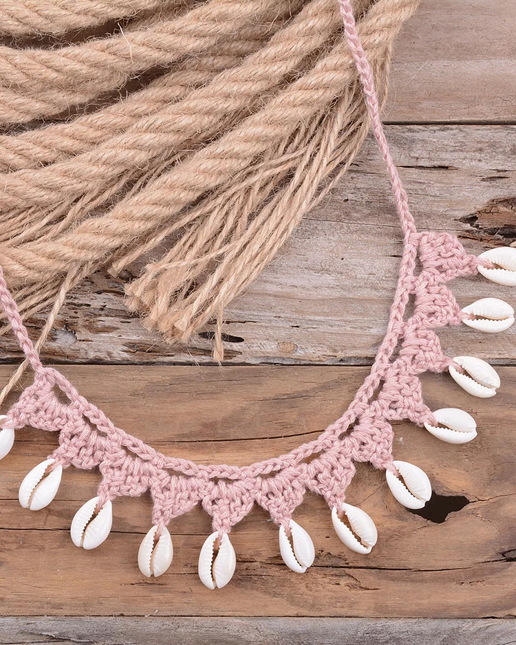 Bohemian Handwoven Shell Necklace