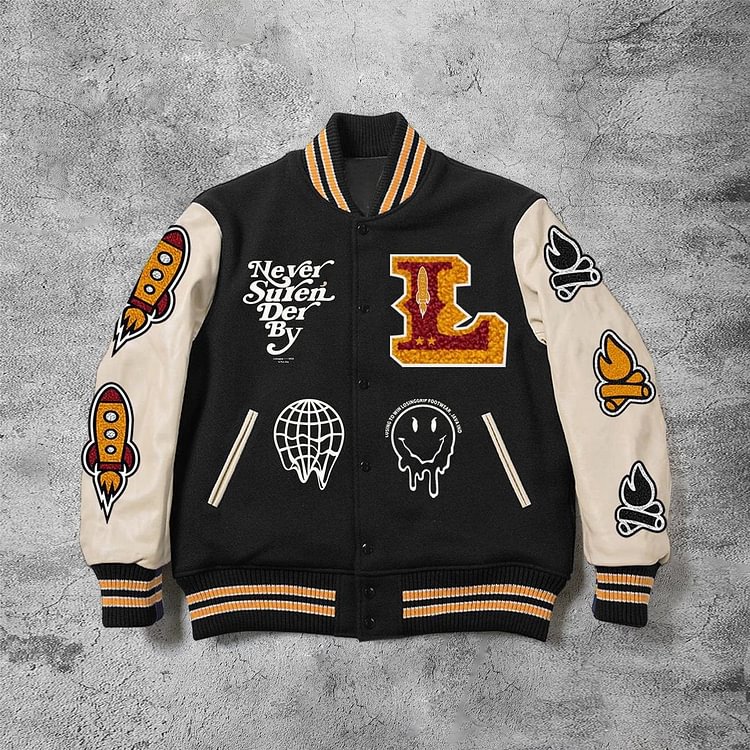 Casual bomb rocket baseball jacket